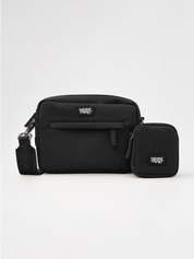 Crossbody Dog Walking Bag — Black