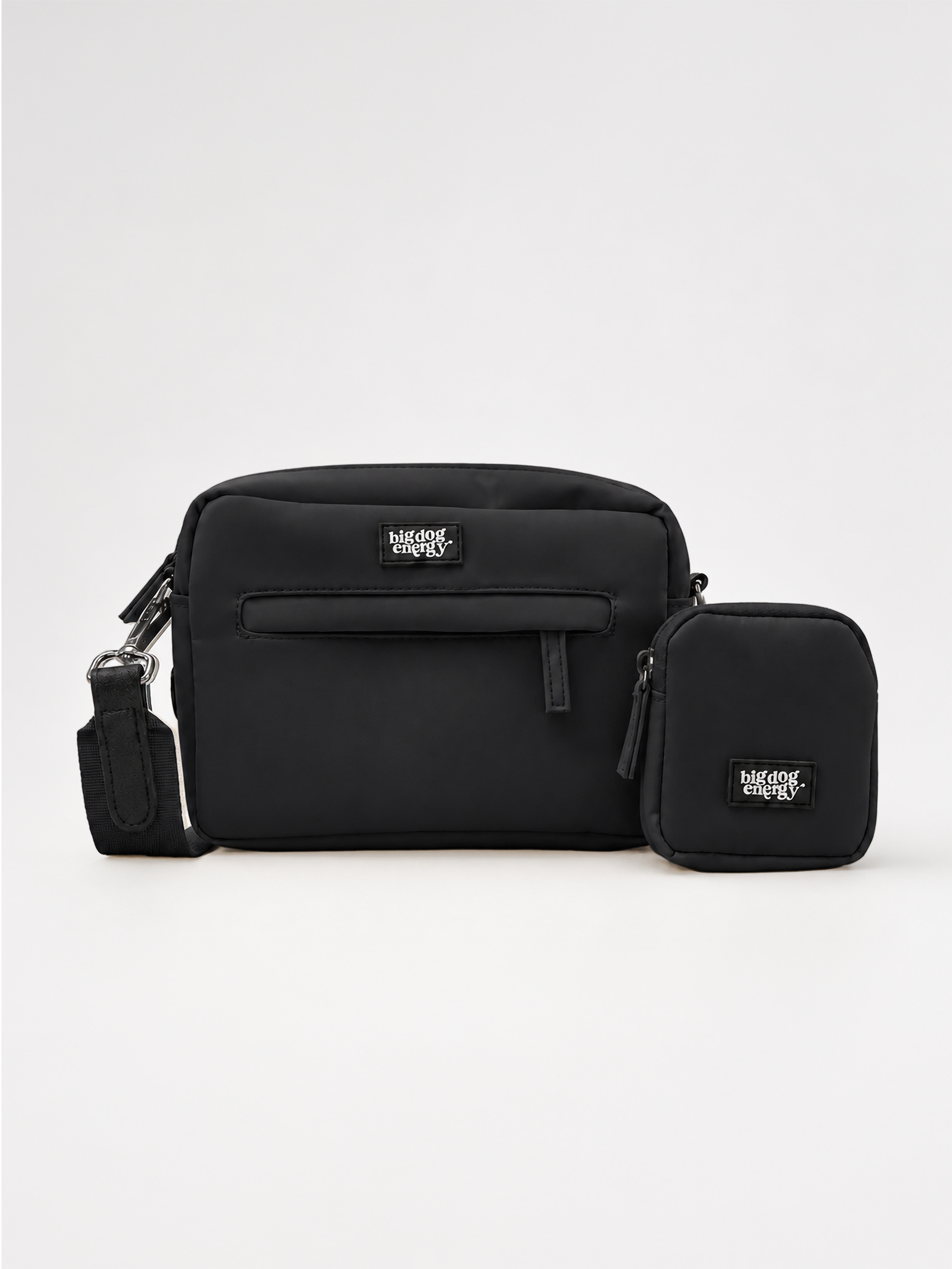 Crossbody Dog Walking Bag — Black