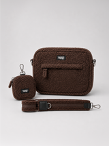 Crossbody Dog Walking Bag — Teddy Mocha