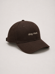 Cap — Dog Mum (Chocolate Brown)
