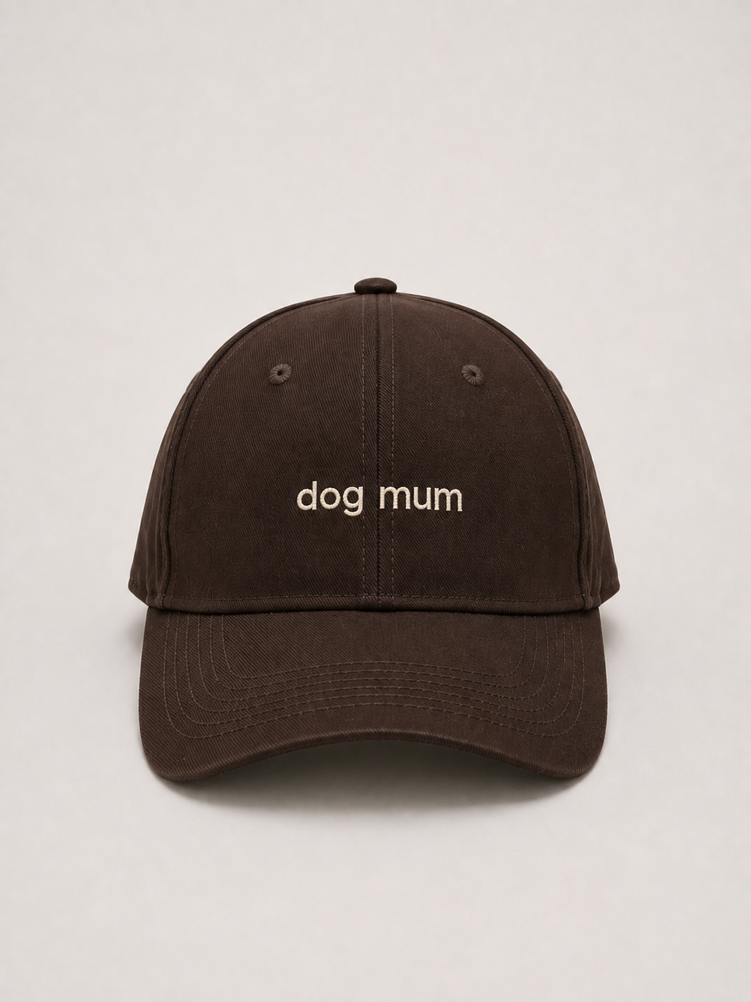 Cap — Dog Mum (Chocolate Brown)